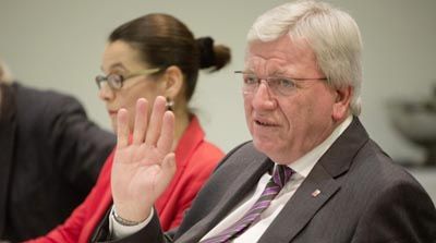 Volker Bouffier zu Gast beim Berliner Presse Club fotografiert von Vincent Mosch